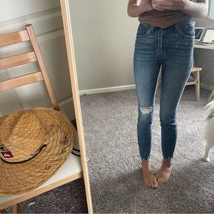 Pistols Skinny Jeans - w/ distressed ends & one knee hole (only worn once)